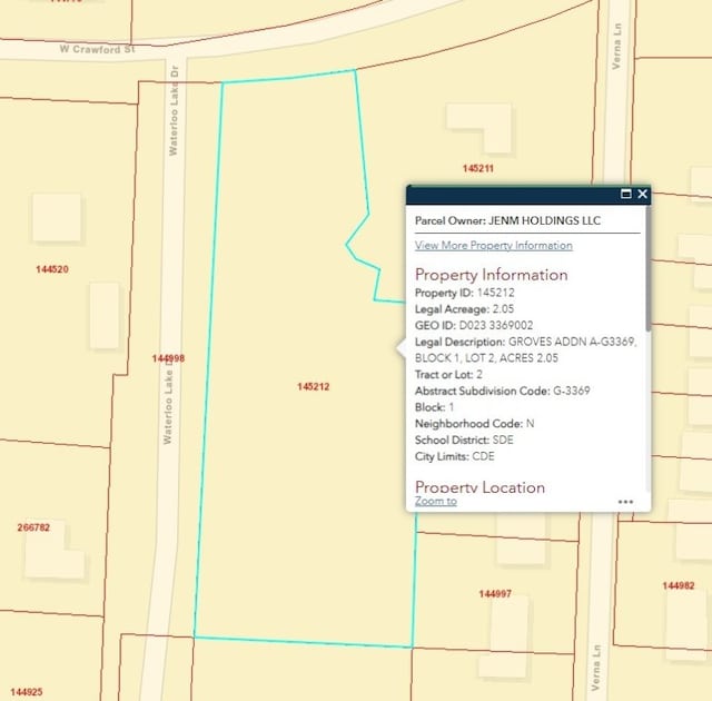 TBD W Crawford, Denison TX, 75020 land for sale