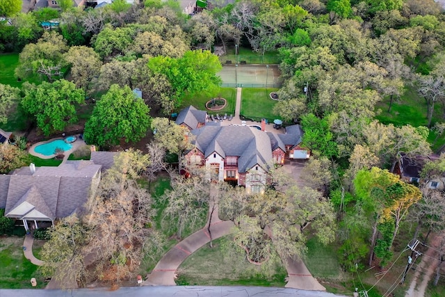 view of aerial view