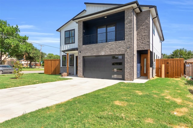 view of building exterior with a garage