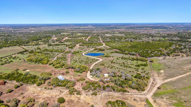 aerial view featuring a rural view