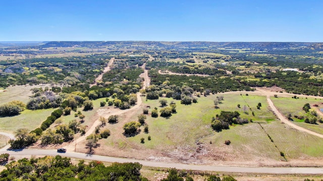 drone / aerial view featuring a rural view