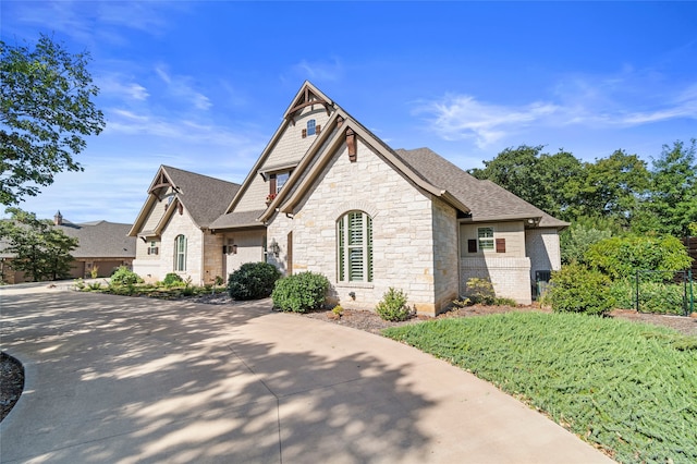 view of french country home