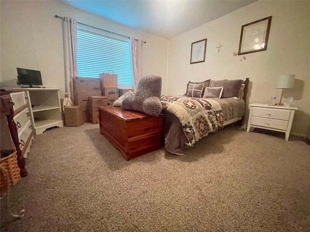 bedroom featuring carpet