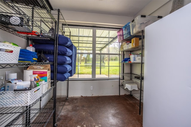 view of storage room