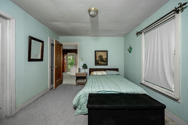 68 Zumwalt Ln, Pottsboro, TX 75076 - bedroom with baseboards, carpet, and a textured ceiling