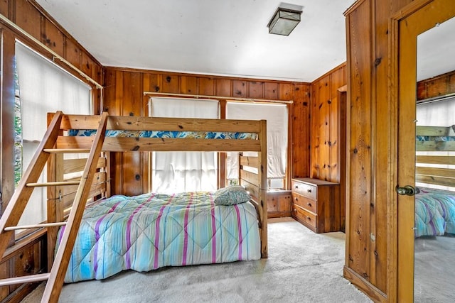 68 Zumwalt Ln, Pottsboro, TX 75076 - bedroom featuring carpet flooring and wooden walls