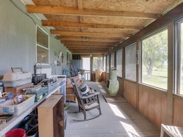 sunroom / solarium featuring plenty of natural light