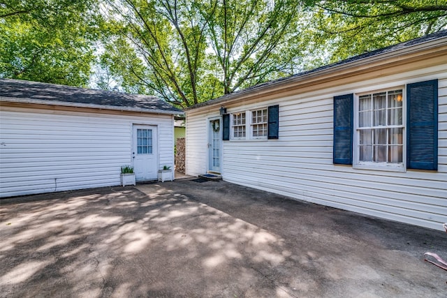 rear view of house featuring a patio area