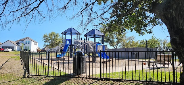 view of jungle gym