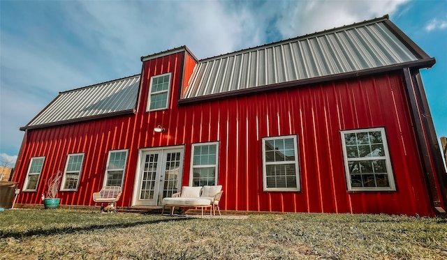 view of property exterior featuring a yard