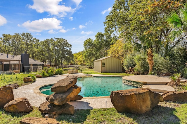 view of pool