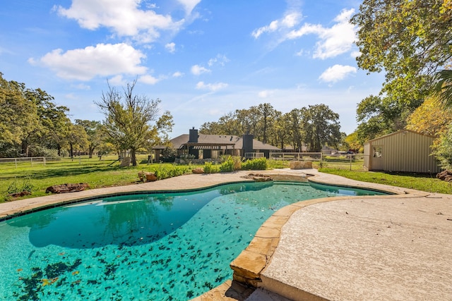 view of pool