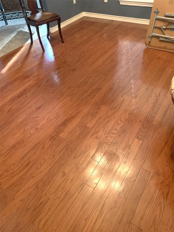 interior details with hardwood / wood-style floors