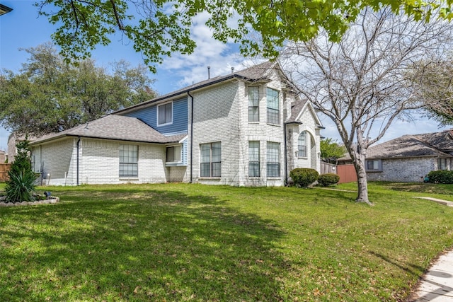 front of property with a front yard