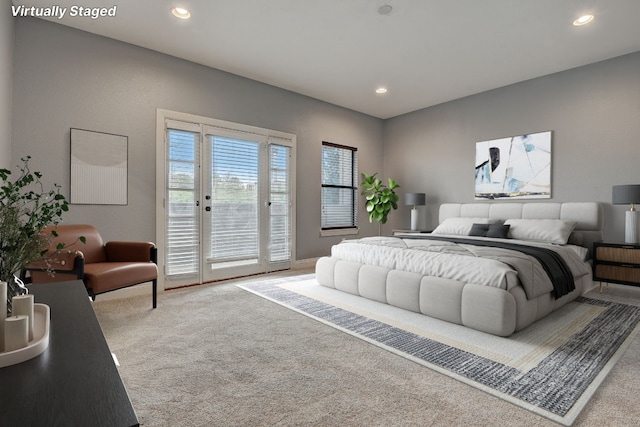 spacious closet featuring light carpet