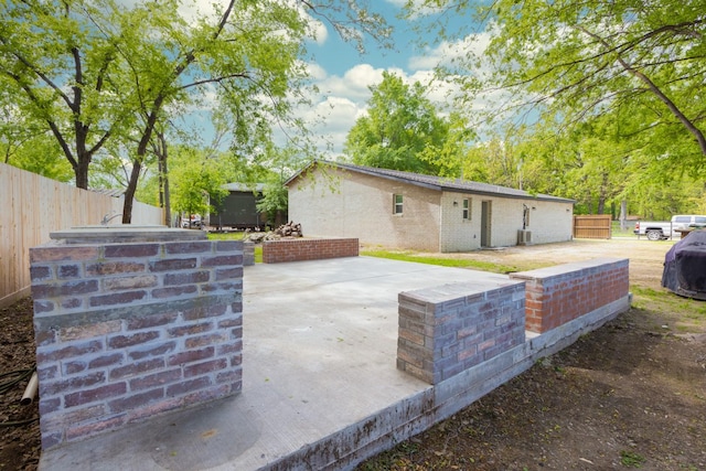 view of patio / terrace with fence