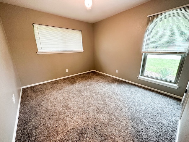 view of carpeted empty room