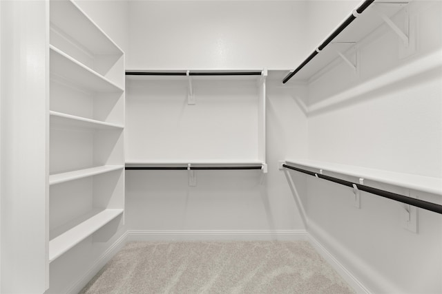 walk in closet featuring carpet