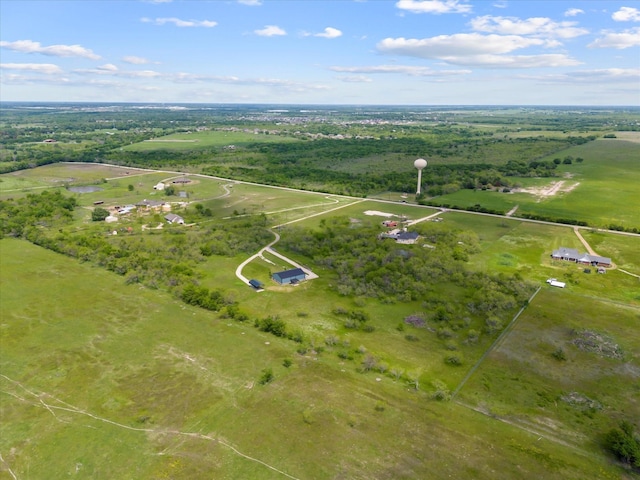 bird's eye view featuring a rural view