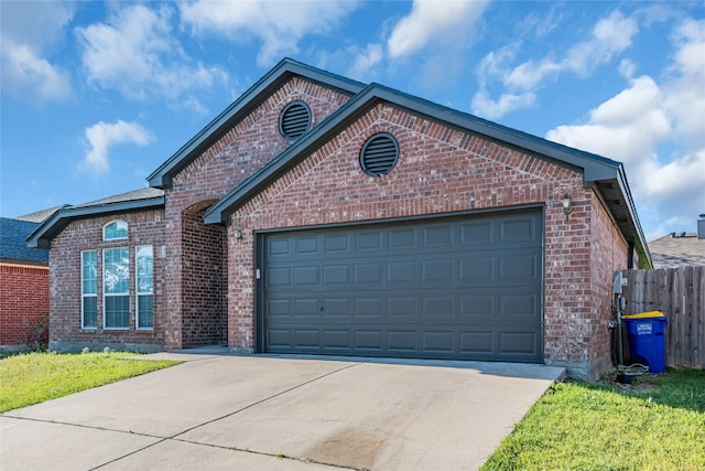 front facade featuring a garage