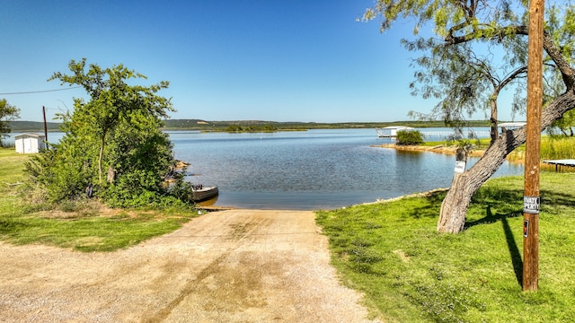 view of water feature