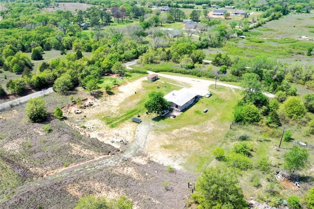 bird's eye view featuring a rural view