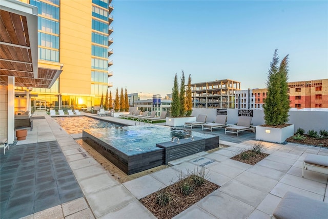 view of pool with a patio