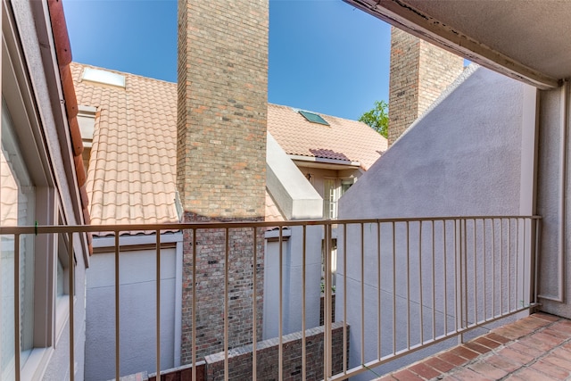 view of balcony