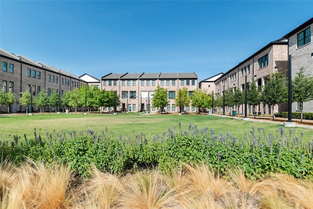 surrounding community featuring a lawn