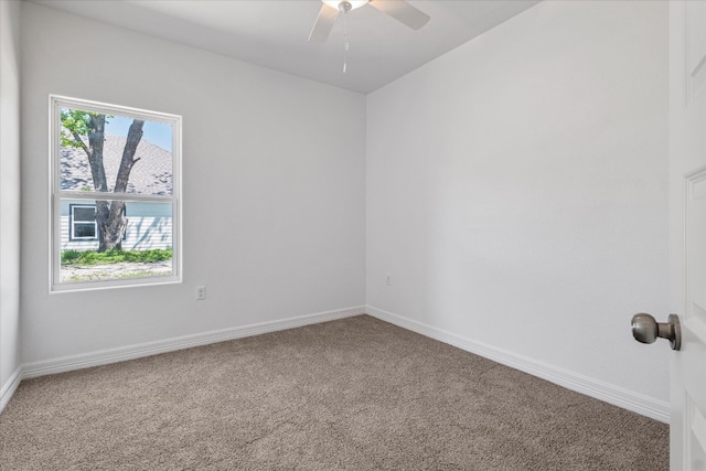 view of carpeted empty room