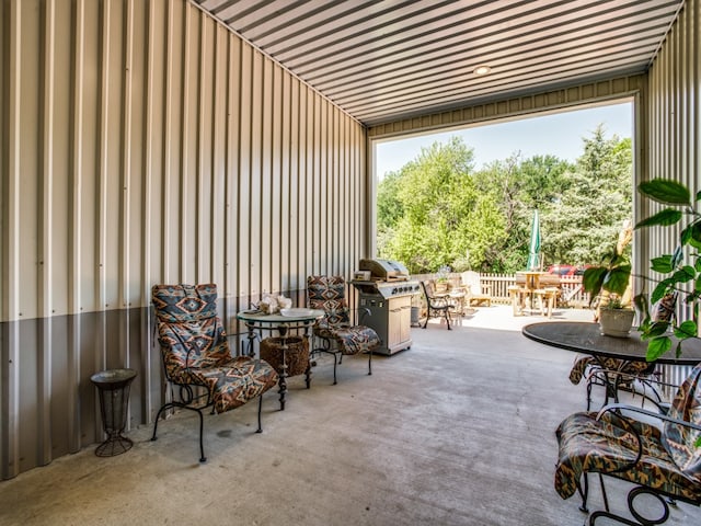 view of patio / terrace featuring area for grilling