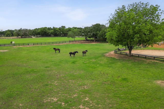 view of property's community with a rural view