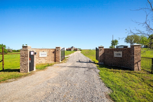 view of road