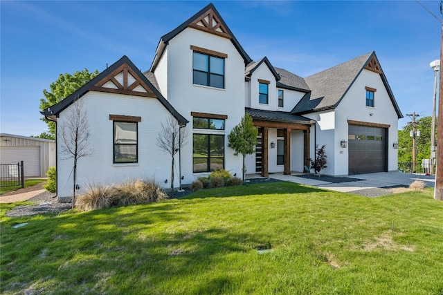 view of front of house featuring a front yard