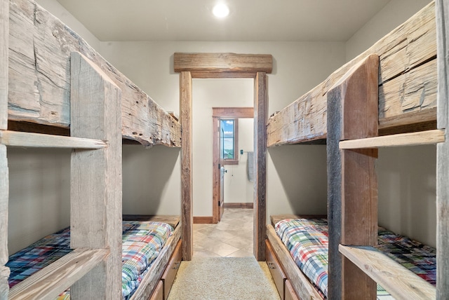 view of tiled bedroom