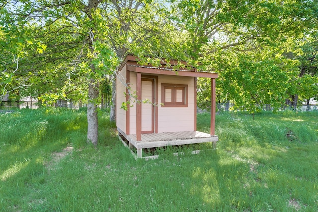 view of outbuilding