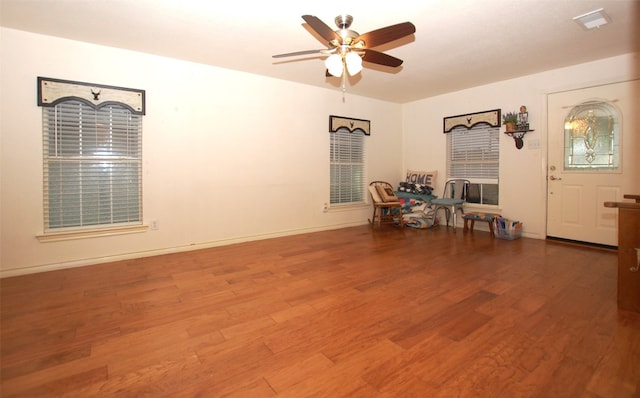 kitchen featuring white appliances, ceiling fan, sink, and light tile floors