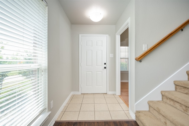 view of tiled entryway