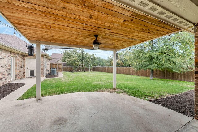 view of patio / terrace with cooling unit