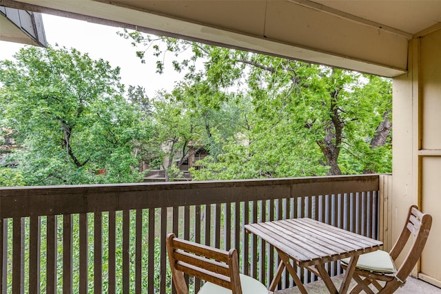 view of balcony