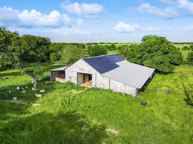 drone / aerial view featuring a rural view