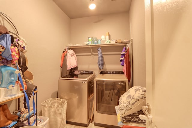 laundry area with washer and dryer