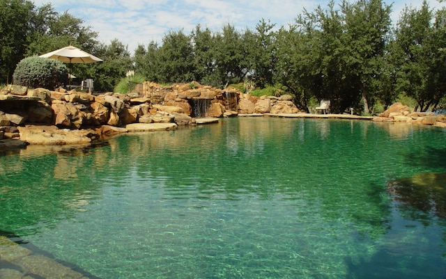 view of water feature