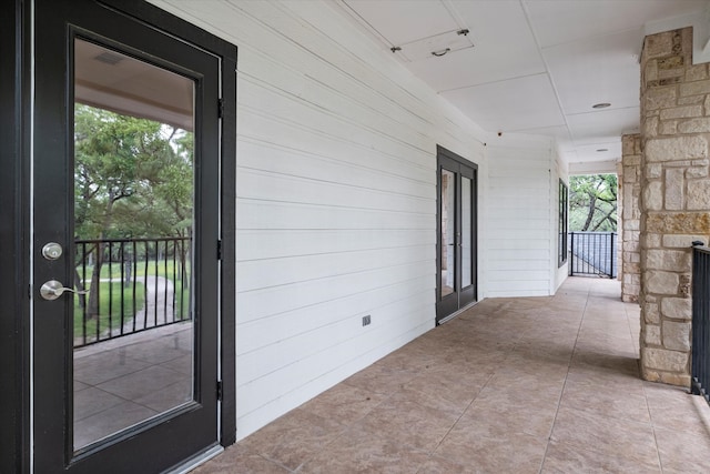 view of patio / terrace with french doors