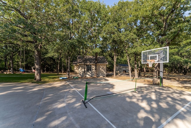 view of sport court