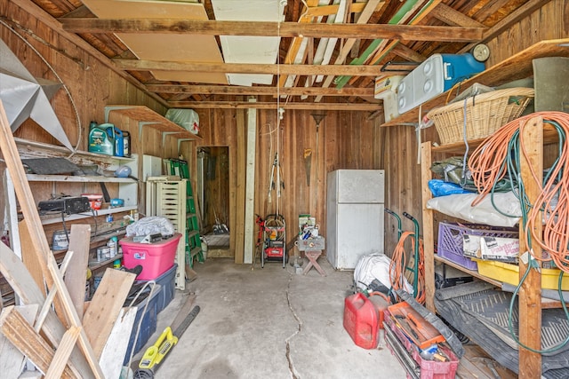 view of storage room