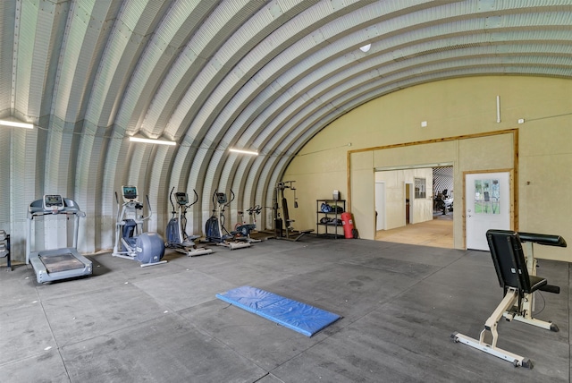 view of exercise room