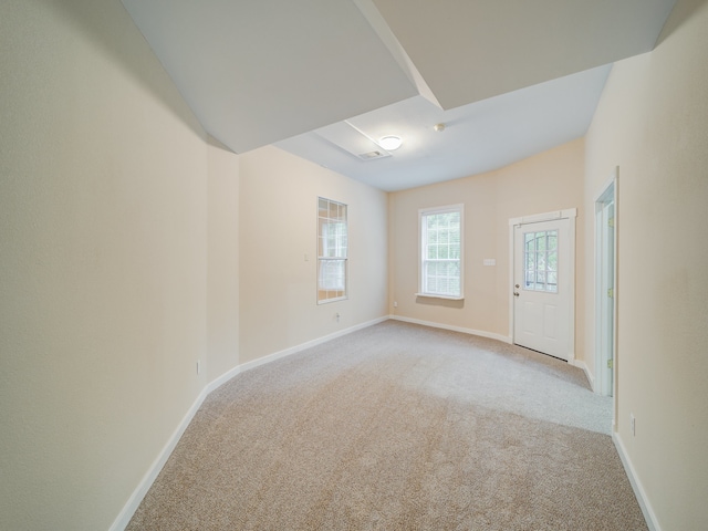 spare room with carpet floors