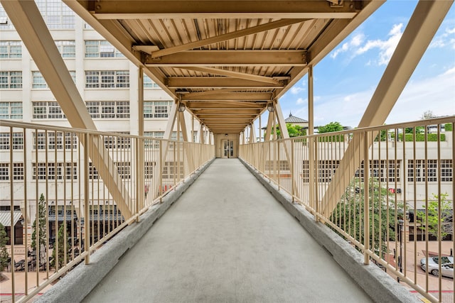 view of patio / terrace with a balcony