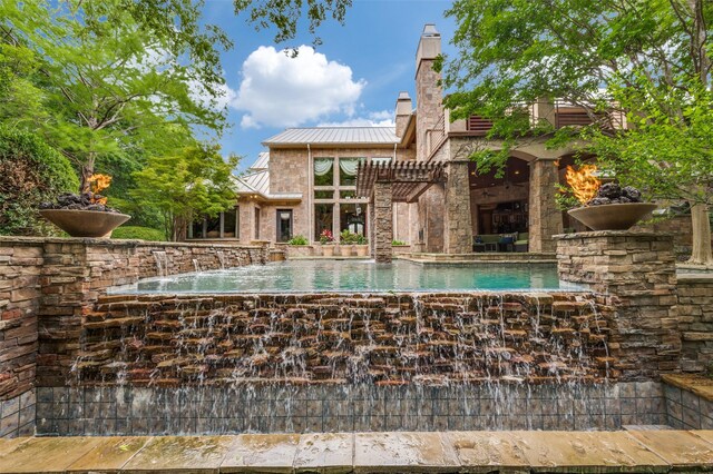 view of patio / terrace with outdoor lounge area and ceiling fan